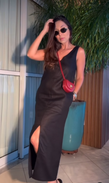 Vestidos para mujer Limonni Cayena LI5178 Maxidress negro