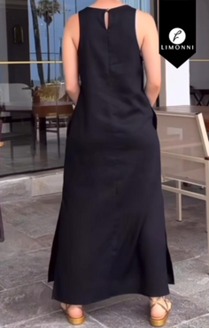 Vestidos para mujer Limonni Cayena LI5288 Maxidress negro