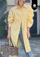 Blusas para mujer Limonni Visionary LI3756 manga larga amarillo pastel