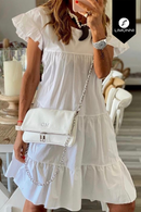 Vestidos para mujer Limonni Mailia LI3769 Cortos Casuales blanco