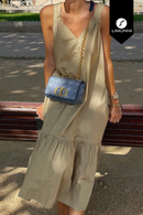 Vestidos para mujer Limonni Mailia LI3816 Maxidress beige