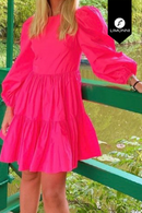 Vestidos para mujer Limonni Mailia LI3840 Cortos Casuales fuscia