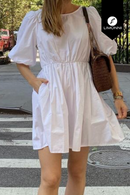 Vestidos para mujer Limonni Mailia LI3892 Cortos Casuales blanco