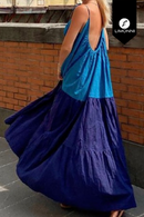 Vestidos para mujer Limonni Mailia LI3951 Maxidress azul