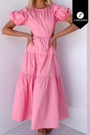 Vestidos para mujer Limonni Mailia LI3968 Maxidress rosado
