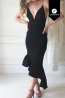 Bridal Limonni Mailia LI3987 Cortos elegantes negro