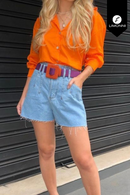 Blusas para mujer Limonni Mailia LI4015 Camiseras naranja