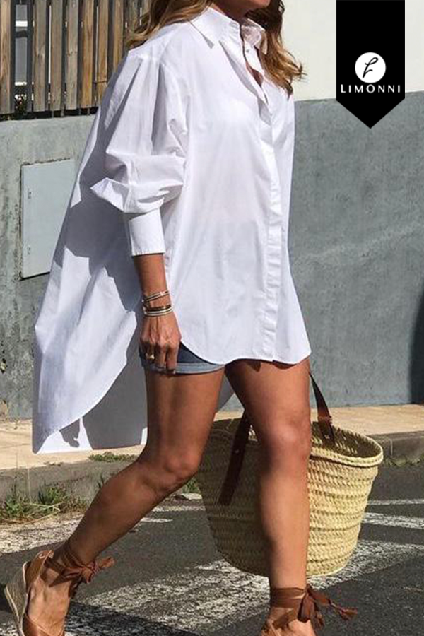 Blusas para mujer Limonni Valiente LI4470 Camiseras blanco