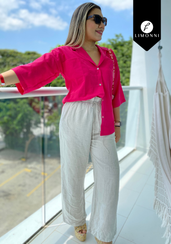 Blusas para mujer Limonni Cayena LI4871 Camiseras fuscia