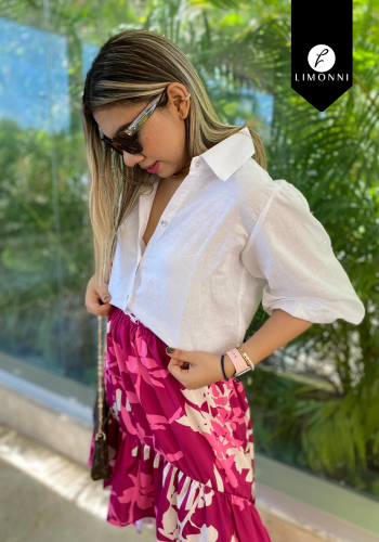 Sets Limonni Cayena LI4872 Set falda blanco