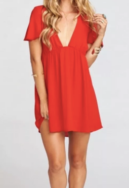 SALE - Vestidos para mujer Limonni LI2113 Cortos Casuales - Rojo