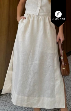 Faldas para mujer Limonni Cayena LI5088 Faldas blanco