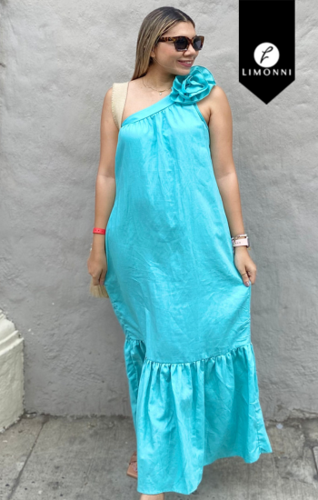 SALE - Vestidos para mujer Limonni LI5104 Maxidress - Agua