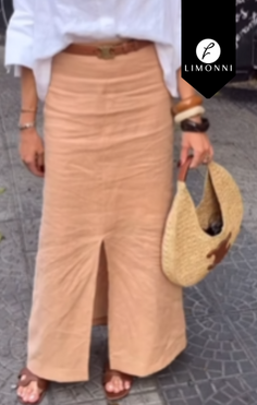 Faldas para mujer COLOR marron claro TALLA L REF LI5221 Sale