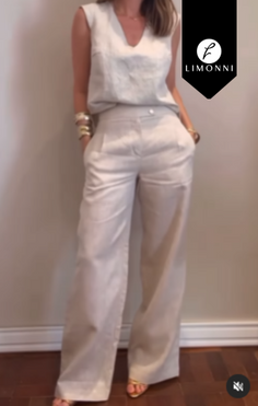 Sets Limonni Cayena LI5225 Set pantalon BLANCO