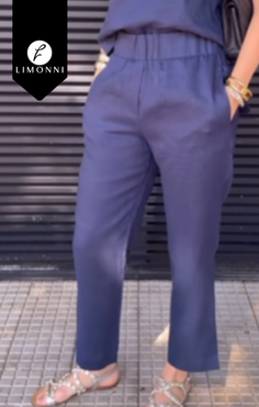 Pantalones COLOR AZUL BEBE TALLA M REF LI5231 Sale