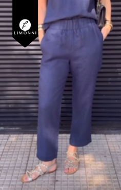 Pantalones COLOR AZUL BEBE TALLA M REF LI5231 Sale