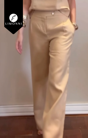 Pantalones Limonni Cayena LI5275 Pantalones Largos blanco