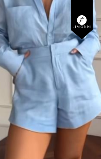 Pantalones Limonni Cayena LI5282 Shorts azul cielo