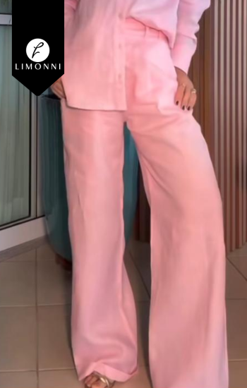 Pantalones Limonni Cayena LI5292 Pantalones Largos rosado