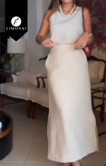 Sets Limonni Cayena LI5293 Set falda - Beige