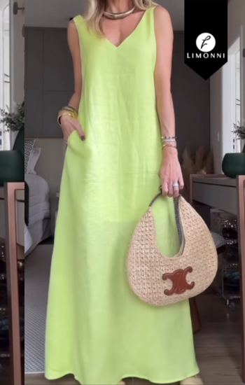 SALE - Vestidos para mujer Limonni LI5294 Maxidress - imagen 2