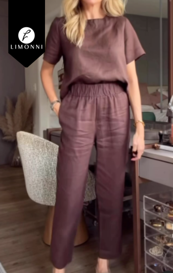Sets Limonni Cayena LI5303 Set pantalon - Negro