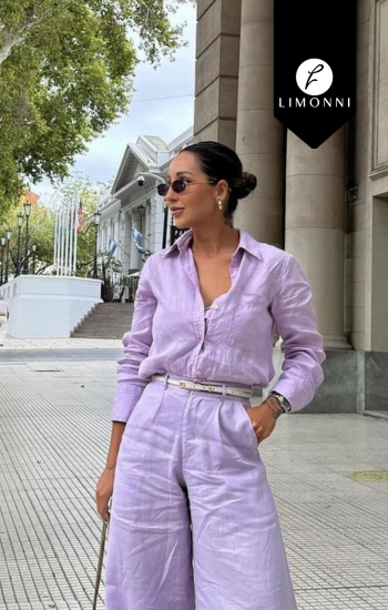 Blusas para mujer Limonni Cayena LI5320 Camiseras lila