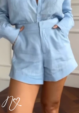 Pantalones Limonni Cayena LI5328 Shorts azul cielo