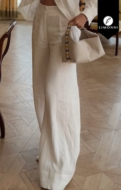 Pantalones Limonni Cayena LI5339 Pantalones Largos blanco