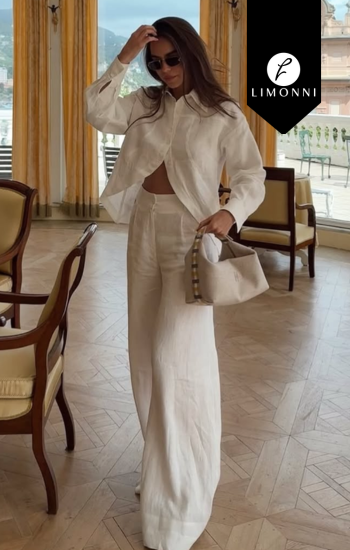 Sets Limonni Cayena LI5344 Set pantalon blanco