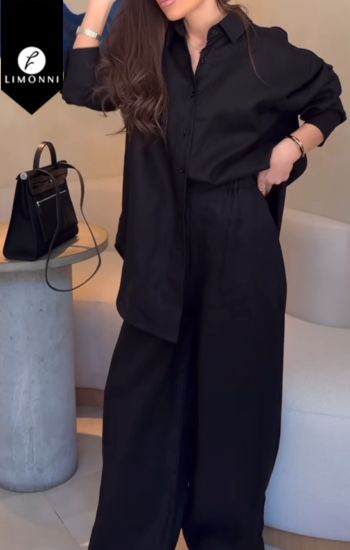 Sets Limonni Cayena LI5354 Set pantalon negro