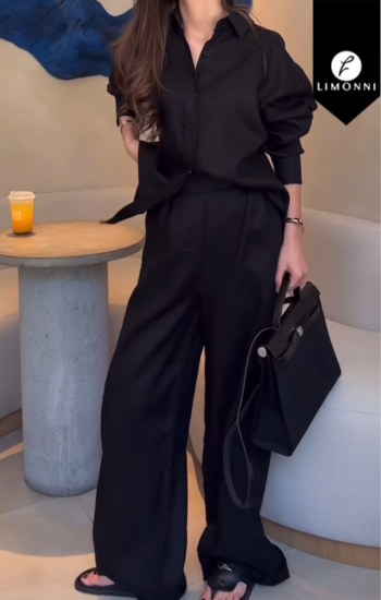 Sets Limonni Cayena LI5354 Set pantalon negro
