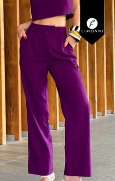 Pantalones Limonni Valiente LI5362 Pantalones Largos blanco