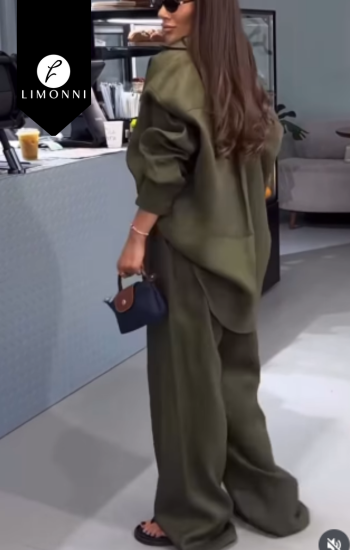Sets Limonni Cayena LI5366 Set pantalon verde militar