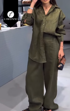 Sets Limonni Cayena LI5366 Set pantalon verde militar