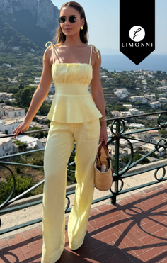 Sets Limonni Cayena LI5386 Set pantalon - Blanco