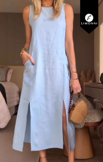 Vestidos para mujer Limonni Gretta LI5400 Maxidress - Blanco