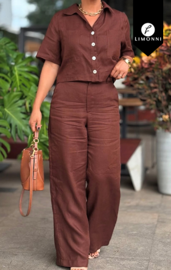 Sets Limonni Cayena LI5408 Set pantalon - Azul Cielo