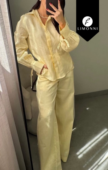 Sets Limonni Cayena LI5411 Set pantalon - Blanco