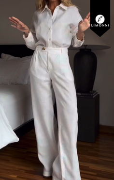 Sets Limonni Cayena LI5415 Set pantalon - Blanco