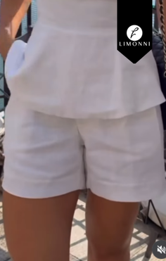 Pantalones Limonni Cayena LI5420 Shorts - Blanco