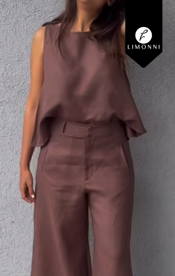 Blusas para mujer Limonni Cayena LI5424 Básicas - Avena