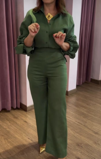 SALE - Sets Limonni LI5425 Set pantalon - Verde Militar