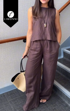 Sets Limonni Cayena LI5428 Set pantalon - Avena