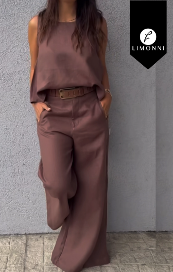 Sets Limonni Cayena LI5436 Set pantalon - Blanco