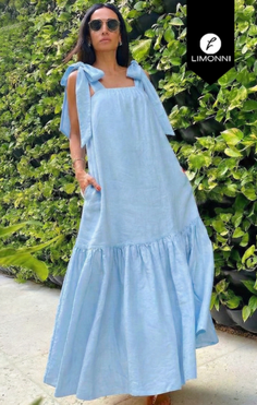 Vestidos para mujer Limonni Cayena LI5498 Maxidress - Verde Esmeralda