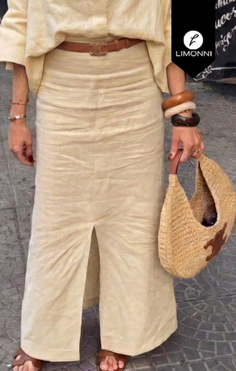 Faldas para mujer Limonni Cayena LI5502 Faldas - Blanco