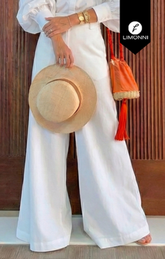 Pantalones Limonni Cayena LI5504 Pantalones Largos - Blanco