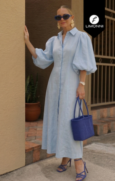 Vestidos para mujer Limonni Cayena LI5518 Maxidress - Amarillo